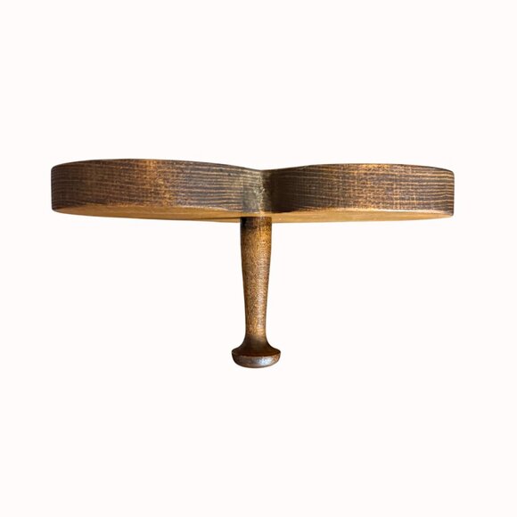 Christmas Mistletoe on Rustic Wooden Heart Peg Holder Holiday Peace Love Decor - Picture 6 of 16